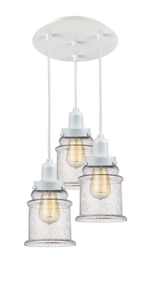 Whitney - 3 Light - 10 inch - White - Cord hung - Multi Pendant