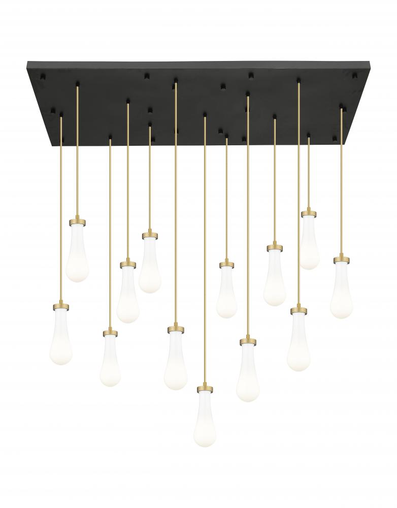 Owego - 13 Light - 54 inch - Brushed Brushed Brass - Multi Pendant