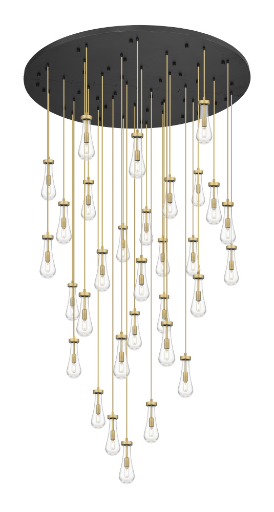 Owego - 31 Light - 60 inch - Brushed Brass - Multi Pendant