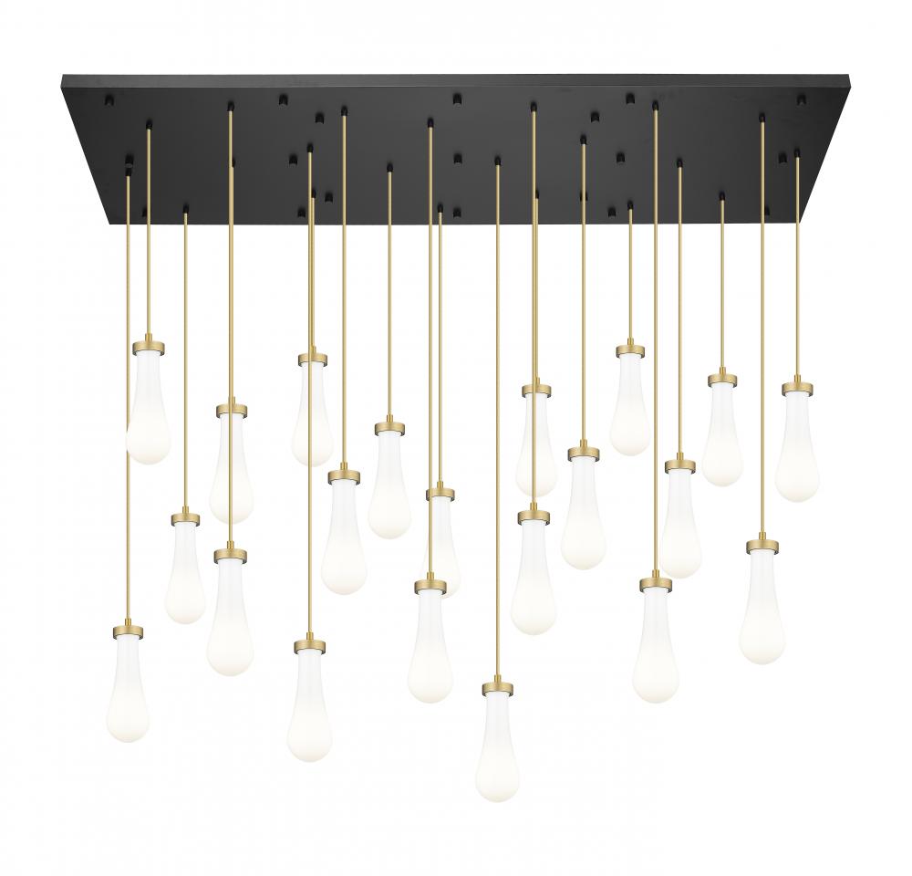 Owego - 21 Light - 71 inch - Brushed Brushed Brass - Multi Pendant