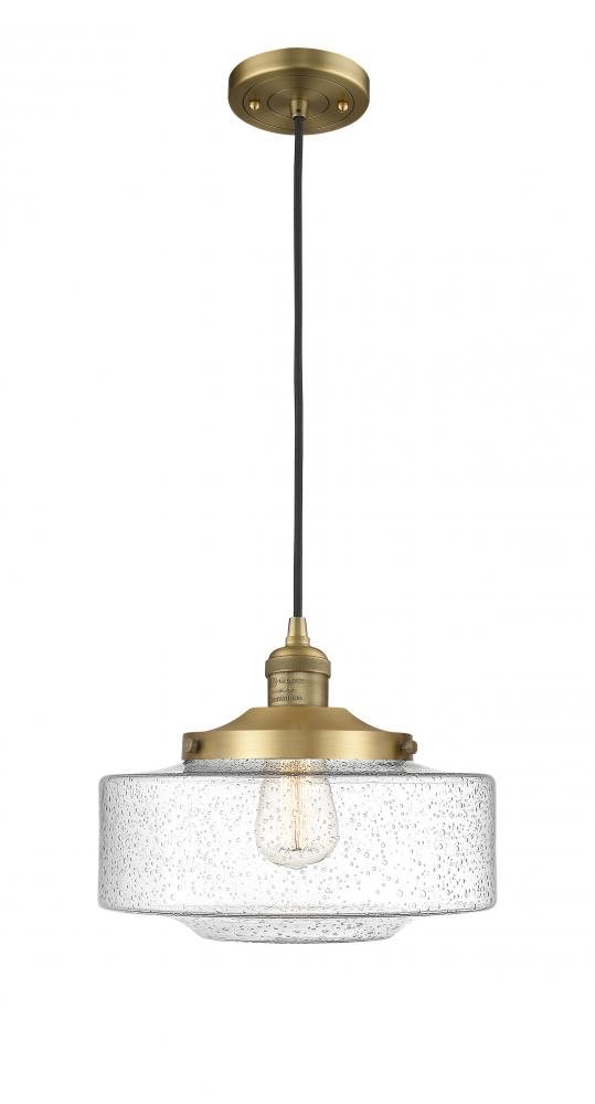 Bridgeton - 1 Light - 12 inch - Brushed Brass - Cord hung - Mini Pendant