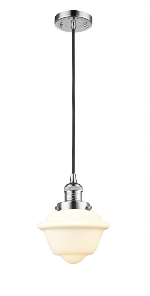 Oxford - 1 Light - 7 inch - Polished Chrome - Cord hung - Mini Pendant