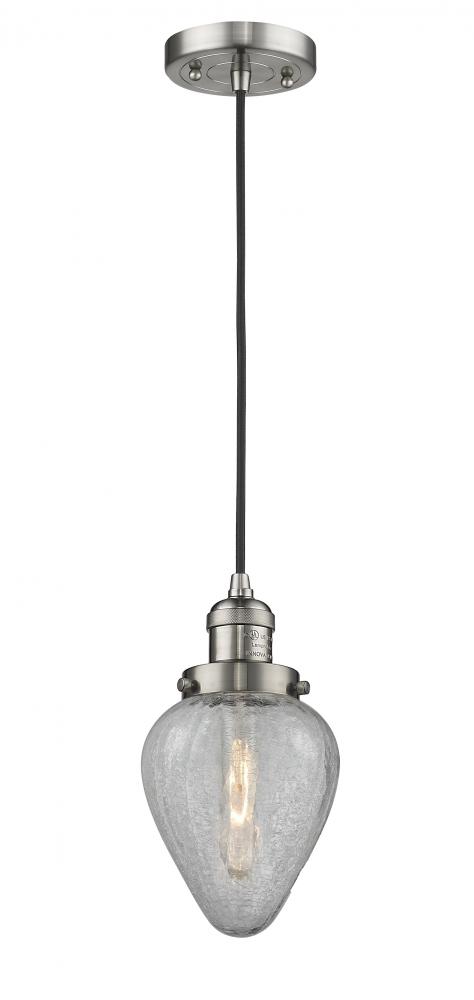 Geneseo - 1 Light - 7 inch - Brushed Satin Nickel - Cord hung - Mini Pendant