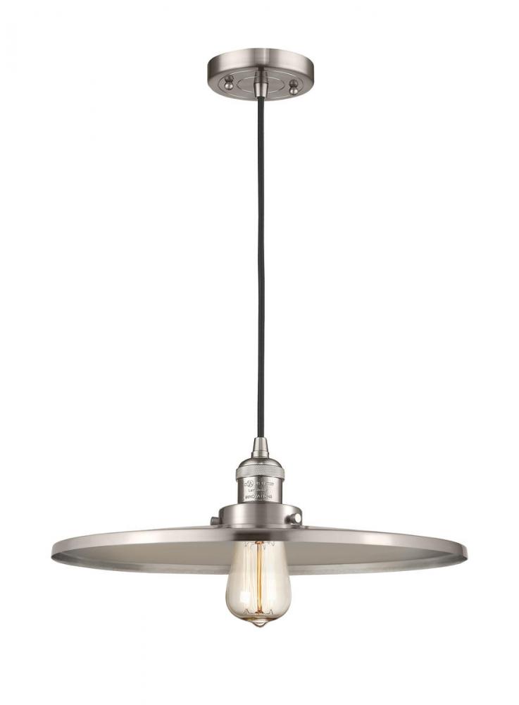 Appalachian - 1 Light - 16 inch - Brushed Satin Nickel - Cord hung - Mini Pendant