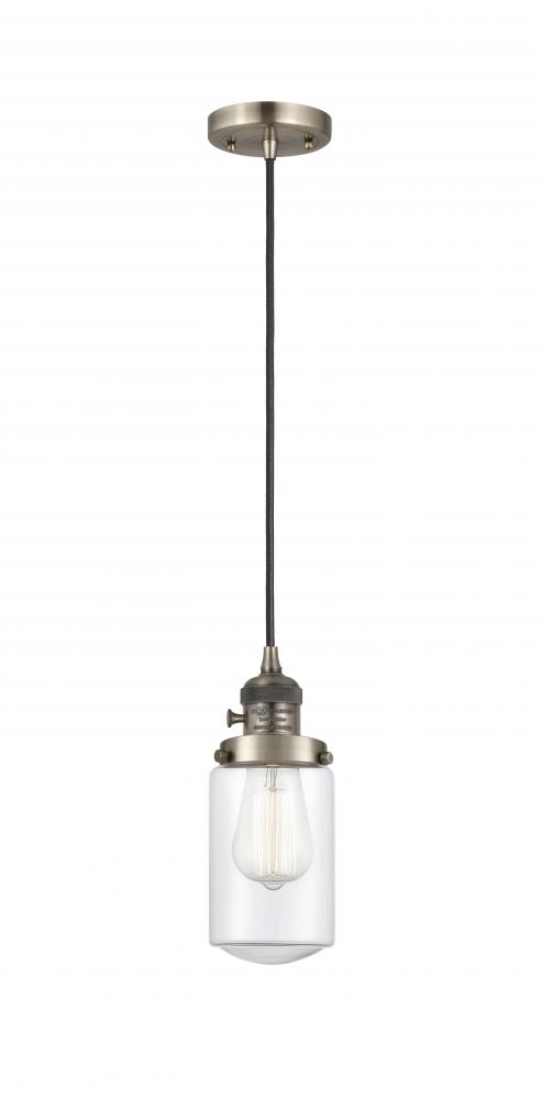 Dover - 1 Light - 5 inch - Antique Brass - Cord hung - Mini Pendant