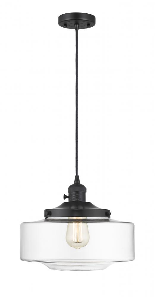 Bridgeton - 1 Light - 16 inch - Matte Black - Cord hung - Mini Pendant