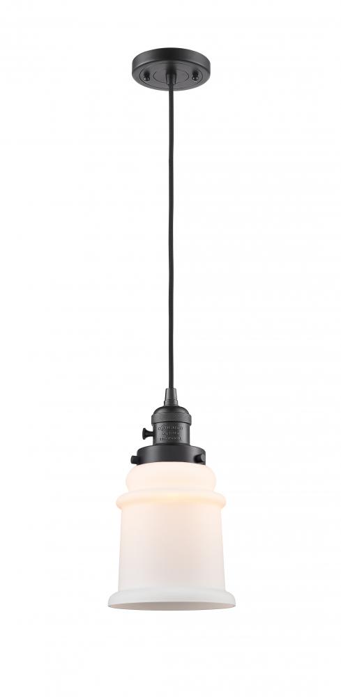 Canton - 1 Light - 6 inch - Oil Rubbed Bronze - Cord hung - Mini Pendant