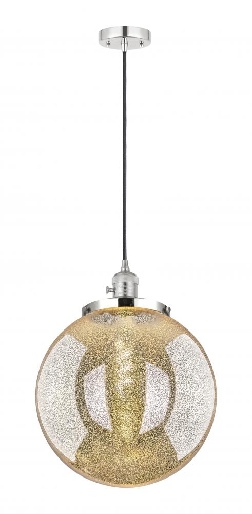 Beacon - 1 Light - 14 inch - Polished Chrome - Cord hung - Mini Pendant
