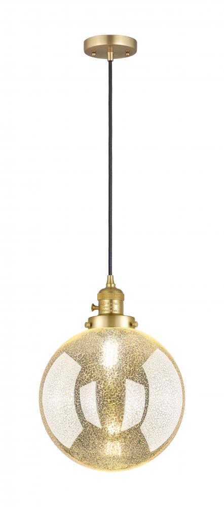 Beacon - 1 Light - 10 inch - Satin Gold - Cord hung - Mini Pendant