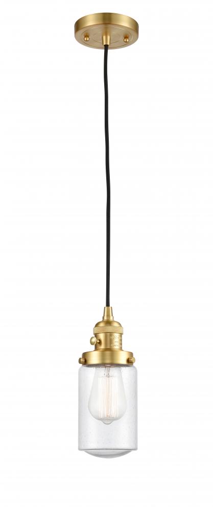 Dover - 1 Light - 5 inch - Satin Gold - Cord hung - Mini Pendant