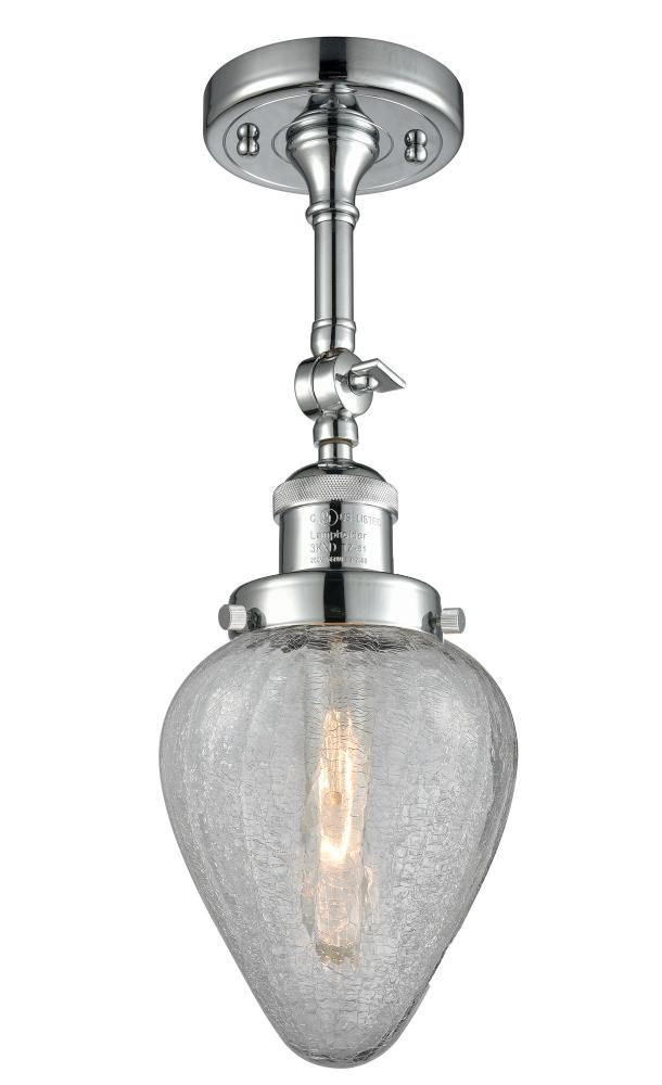 Geneseo - 1 Light - 7 inch - Polished Chrome - Adjustable Semi-Flush Mount