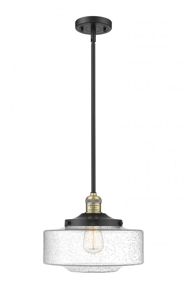 Bridgeton - 1 Light - 12 inch - Black Antique Brass - Stem Hung - Mini Pendant