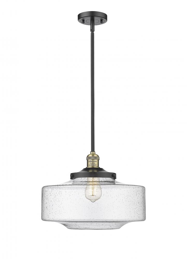 Bridgeton - 1 Light - 16 inch - Black Antique Brass - Stem Hung - Mini Pendant