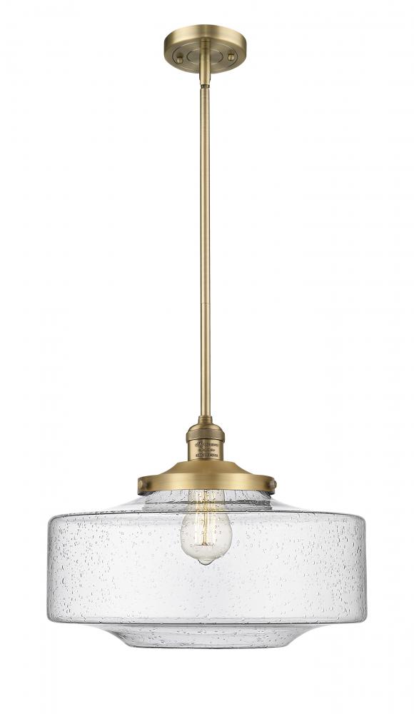 Bridgeton - 1 Light - 16 inch - Brushed Brass - Stem Hung - Mini Pendant