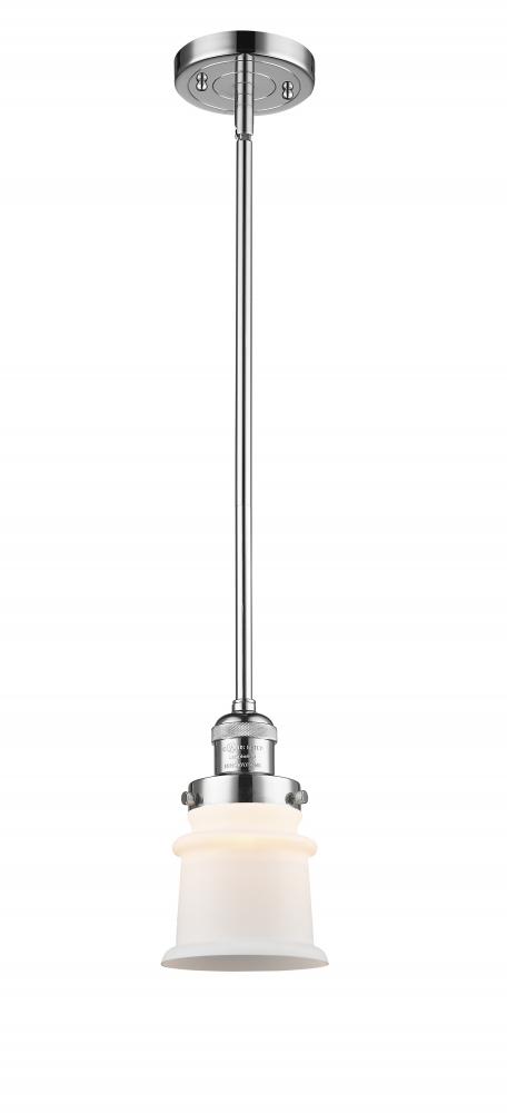 Canton - 1 Light - 5 inch - Polished Chrome - Stem Hung - Mini Pendant