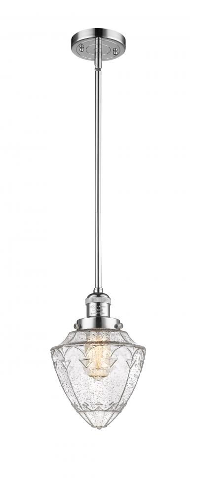 Bullet - 1 Light - 7 inch - Polished Chrome - Stem Hung - Mini Pendant