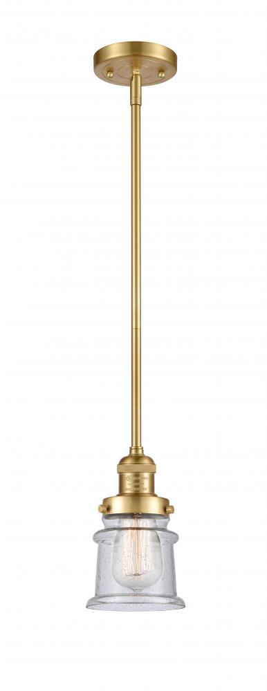 Canton - 1 Light - 5 inch - Satin Gold - Stem Hung - Mini Pendant