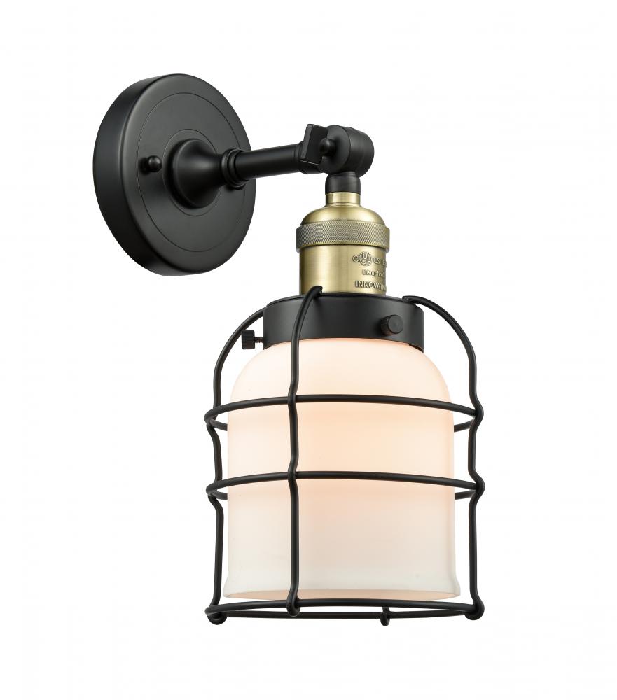 Bell Cage - 1 Light - 6 inch - Black Antique Brass - Sconce