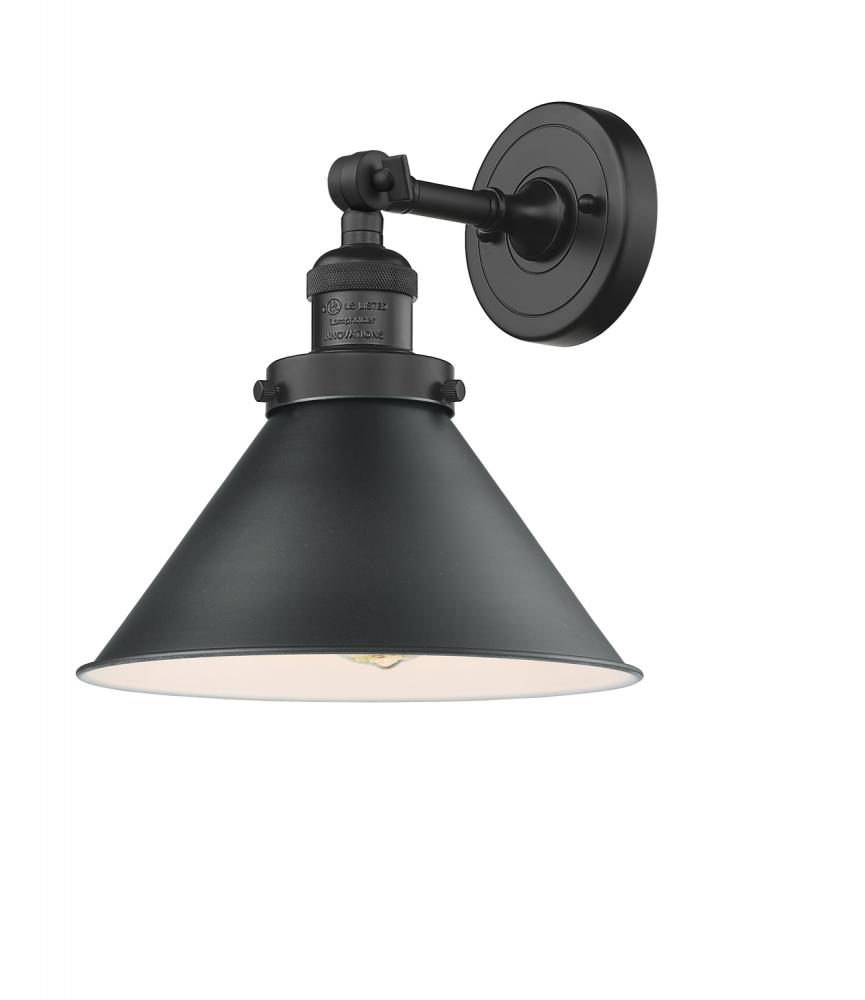 Briarcliff - 1 Light - 10 inch - Matte Black - Sconce