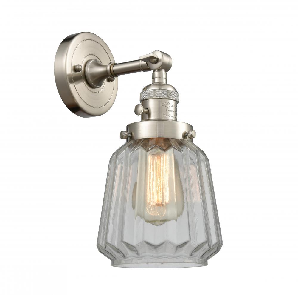 Chatham - 1 Light - 7 inch - Brushed Satin Nickel - Sconce