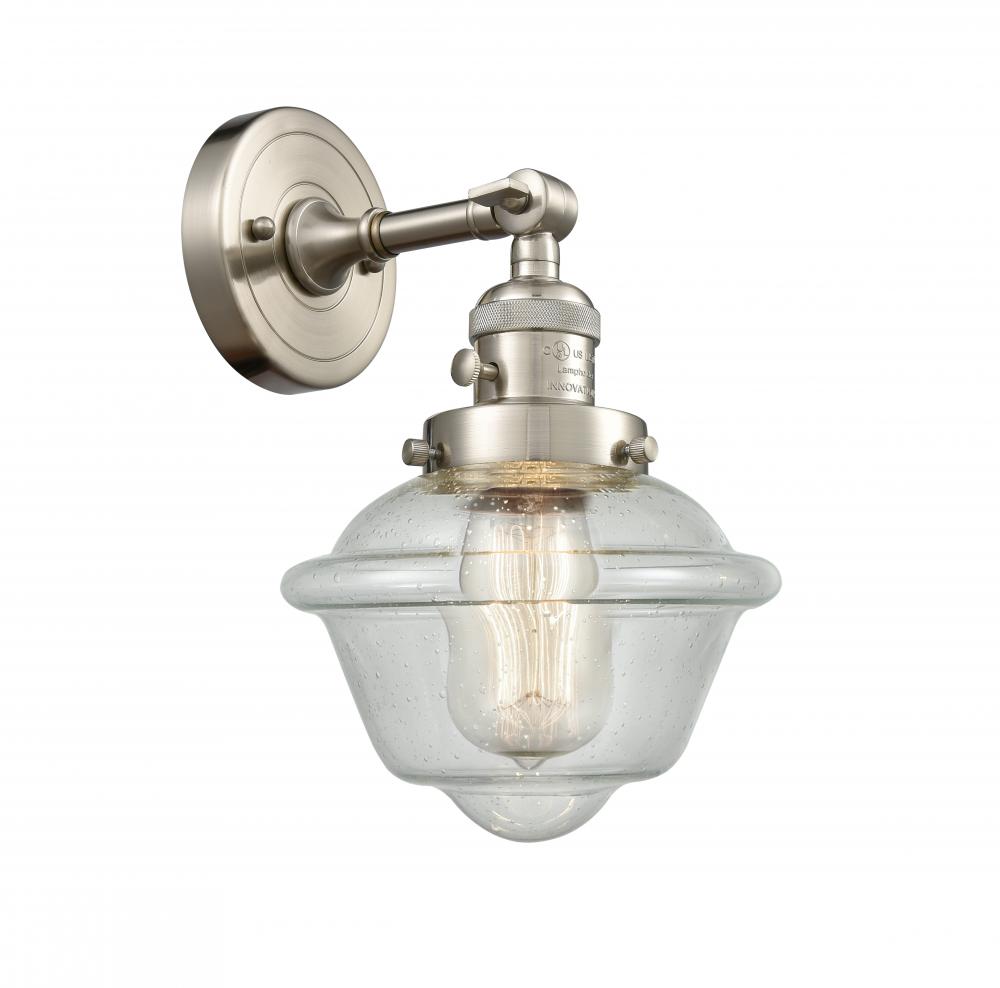 Oxford - 1 Light - 8 inch - Brushed Satin Nickel - Sconce