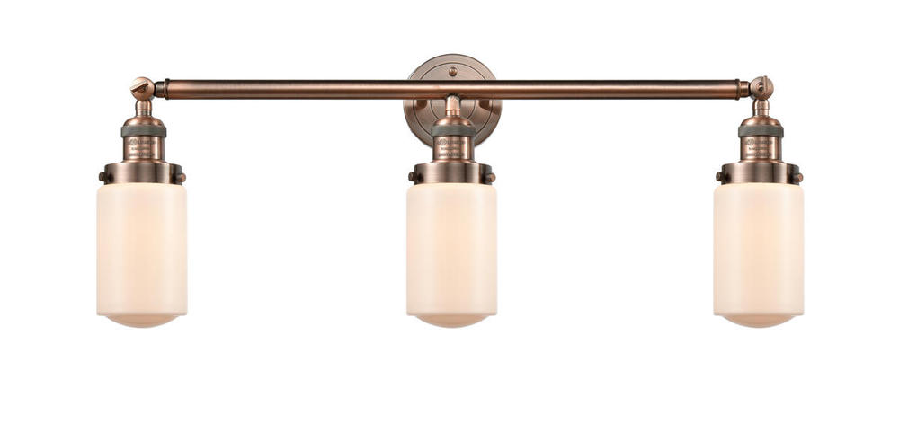 Dover - 3 Light - 31 inch - Antique Copper - Bath Vanity Light