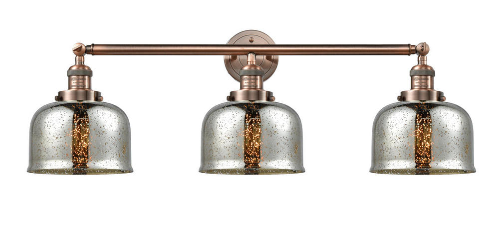 Bell - 3 Light - 32 inch - Antique Copper - Bath Vanity Light