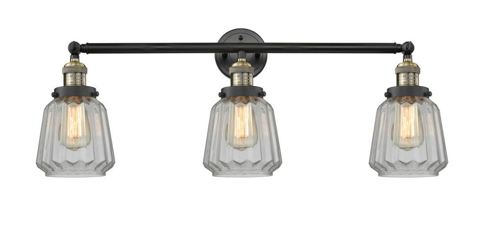 Chatham - 3 Light - 30 inch - Black Antique Brass - Bath Vanity Light