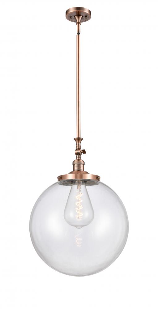 Beacon - 1 Light - 16 inch - Antique Copper - Stem Hung - Mini Pendant