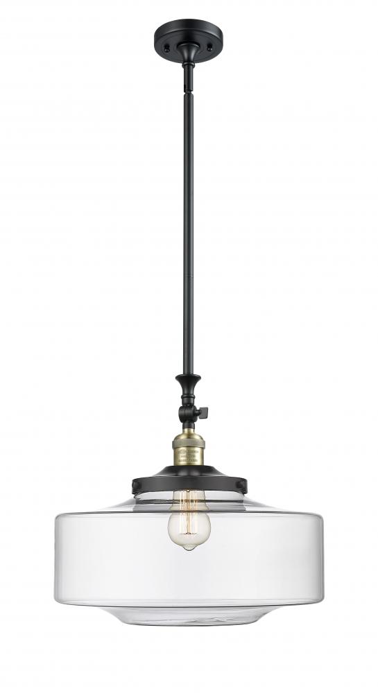 Bridgeton - 1 Light - 16 inch - Black Antique Brass - Stem Hung - Mini Pendant