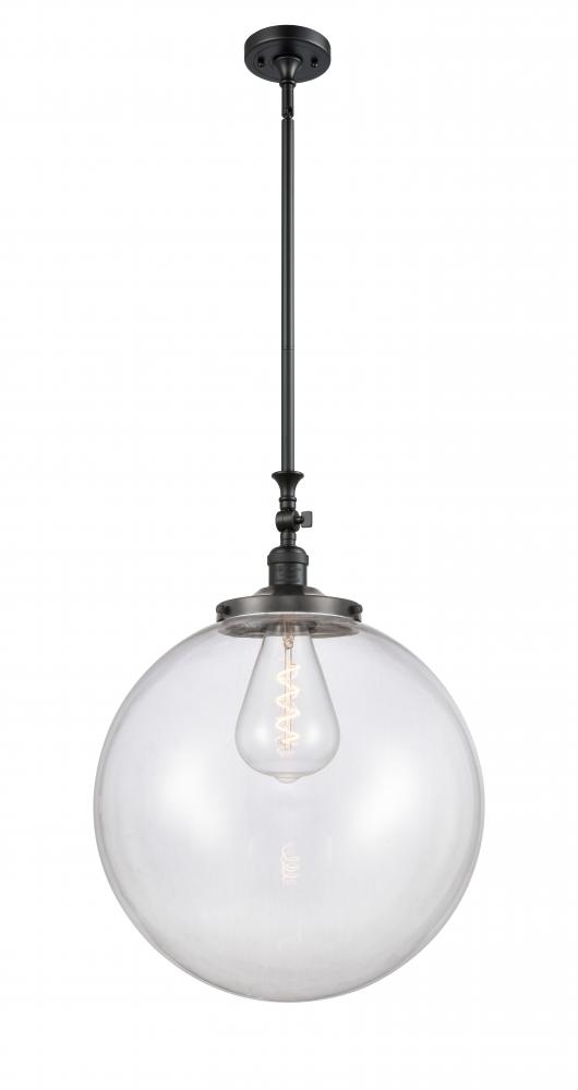 Beacon - 1 Light - 18 inch - Matte Black - Stem Hung - Mini Pendant