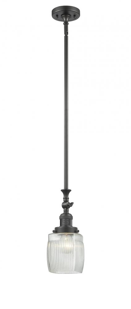 Colton - 1 Light - 6 inch - Oil Rubbed Bronze - Stem Hung - Adjustable Mini Pendant