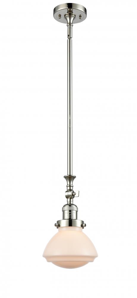 Olean - 1 Light - 7 inch - Polished Nickel - Stem Hung - Mini Pendant