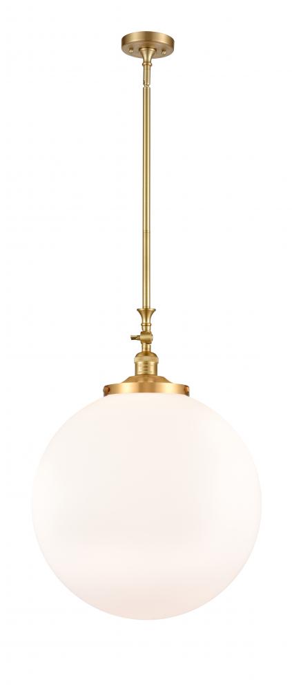 Beacon - 1 Light - 18 inch - Satin Gold - Stem Hung - Mini Pendant