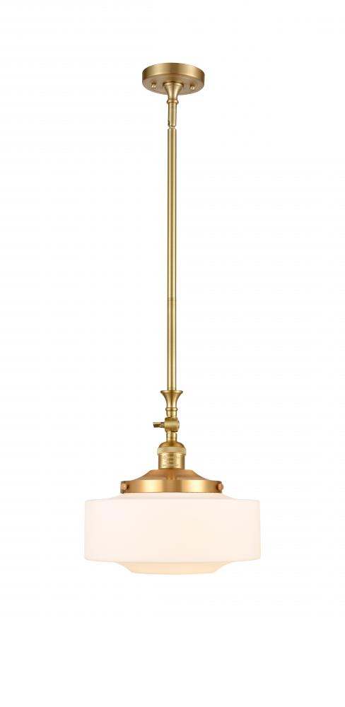 Bridgeton - 1 Light - 12 inch - Satin Gold - Stem Hung - Adjustable Mini Pendant