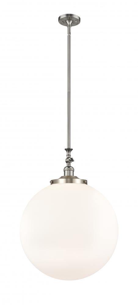 Beacon - 1 Light - 18 inch - Brushed Satin Nickel - Stem Hung - Mini Pendant