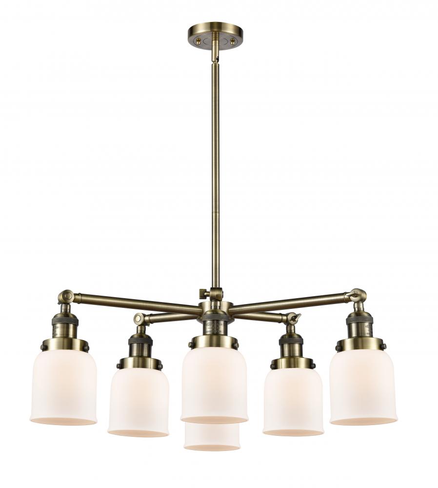 Small Bell 6 Light Chandelier