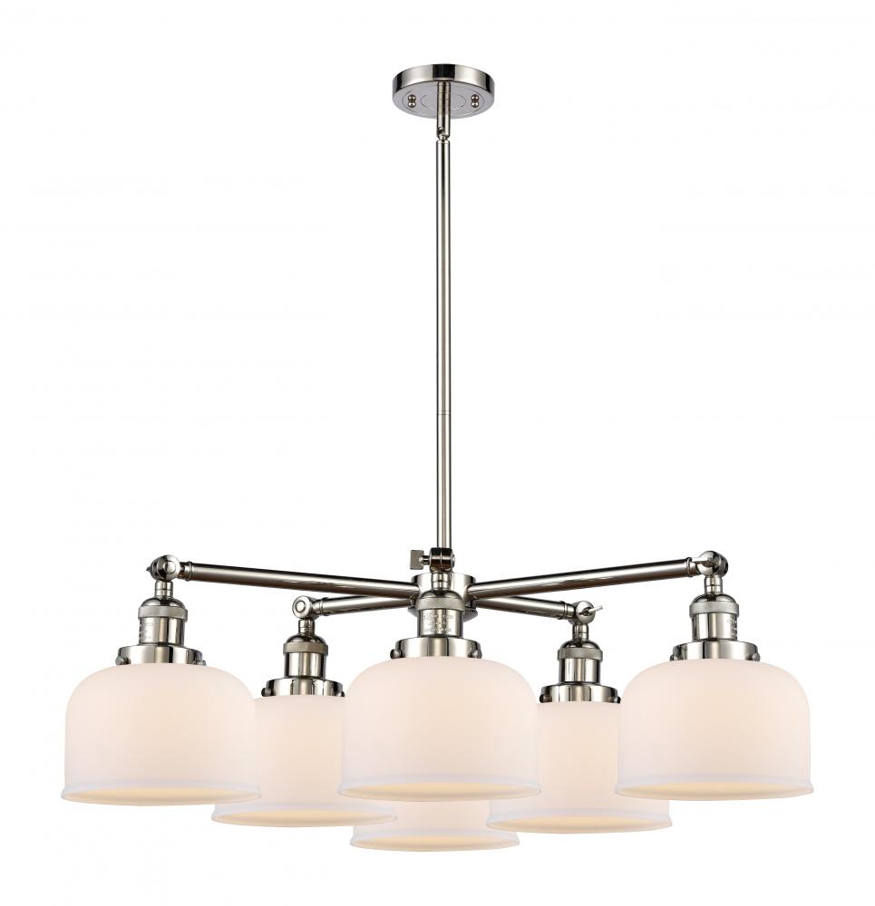 Large Bell 6 Light Chandelier