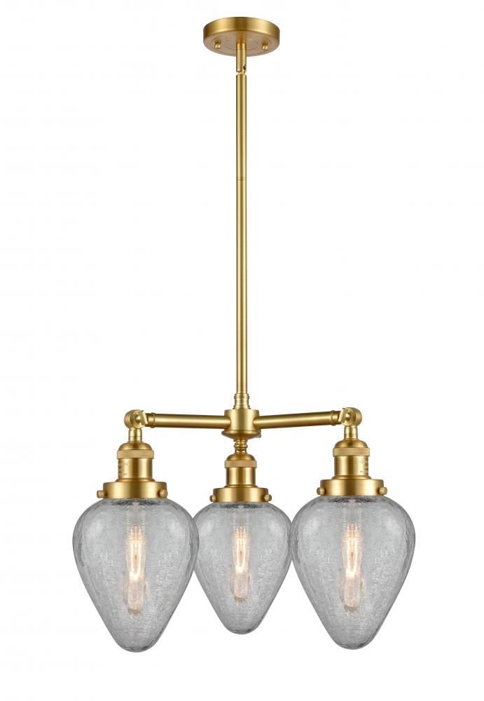 Geneseo - 3 Light - 26 inch - Satin Gold - Stem Hung - Chandelier