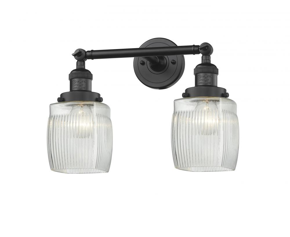 Colton - 2 Light - 16 inch - Matte Black - Bath Vanity Light