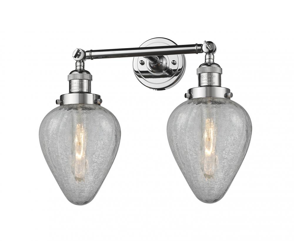 Geneseo - 2 Light - 17 inch - Polished Chrome - Adjustable Bath Vanity Light