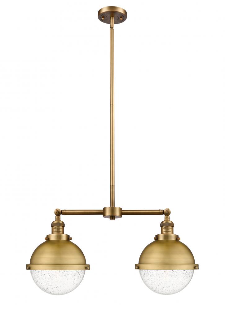 Hampden - 2 Light - 18 inch - Brushed Brass - Stem Hung - Island Light