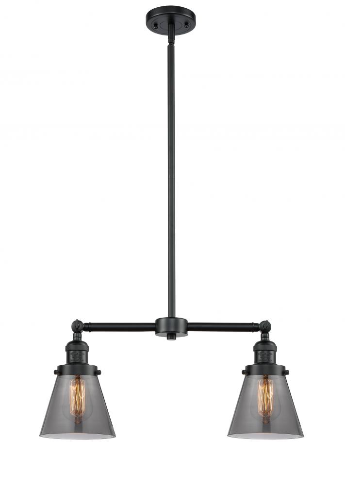 Cone - 2 Light - 21 inch - Oil Rubbed Bronze - Stem Hung - Island Light