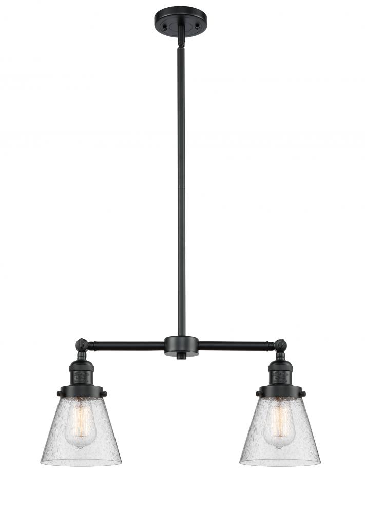 Cone - 2 Light - 21 inch - Oil Rubbed Bronze - Stem Hung - Island Light