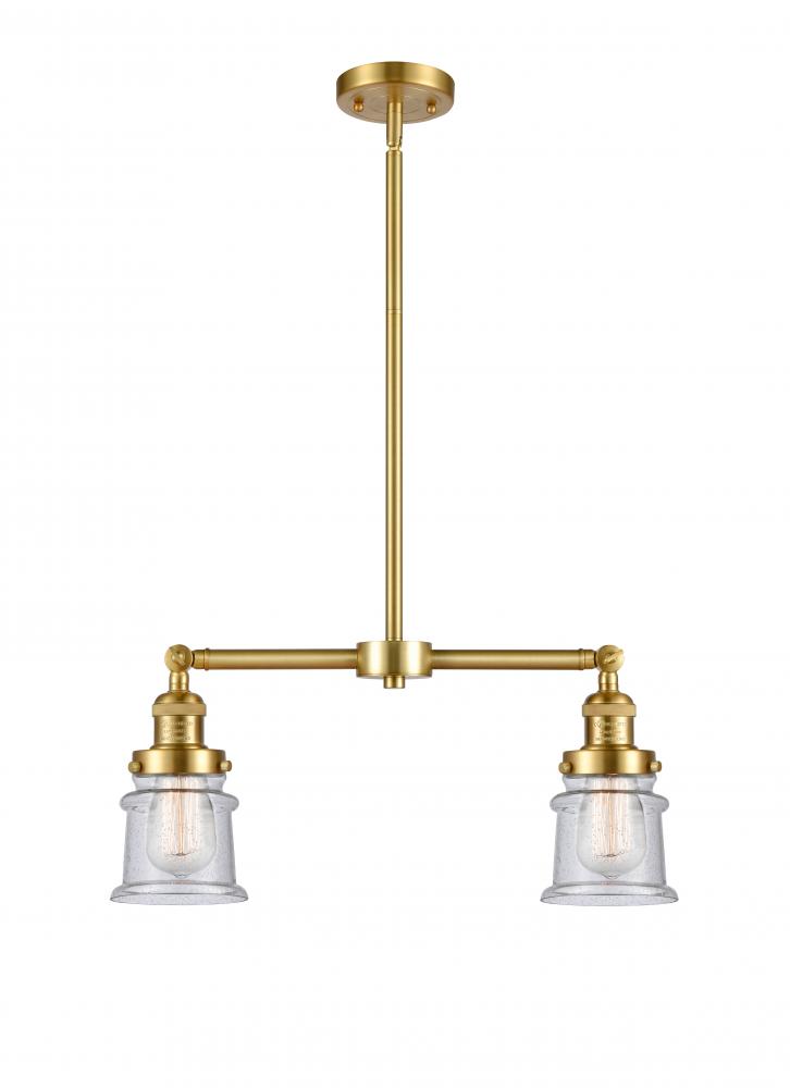 Canton - 2 Light - 21 inch - Satin Gold - Stem Hung - Island Light