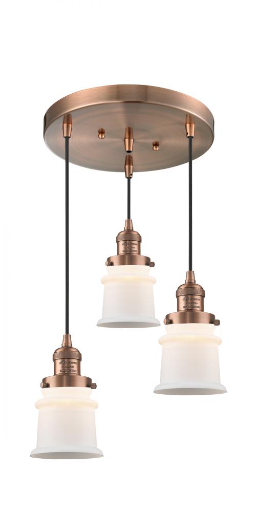 Small Canton 3 Light Multi-Pendant