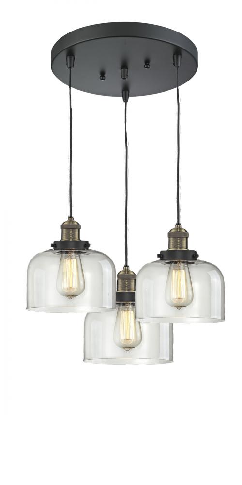 Large Bell 3 Light Multi-Pendant