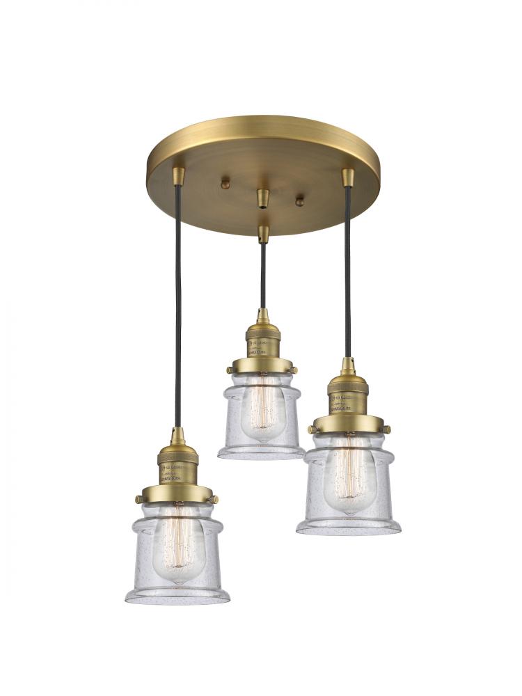 Small Canton 3 Light Multi-Pendant
