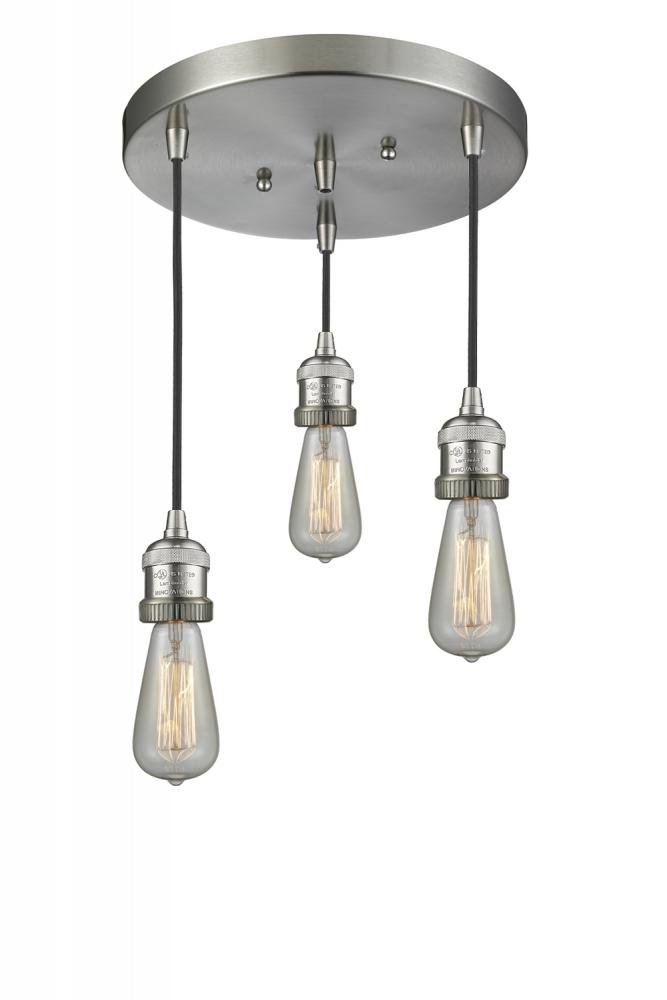 Bare Bulb 3 Light Multi-Pendant