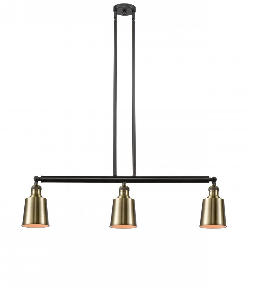 Addison - 3 Light - 38 inch - Black Antique Brass - Stem Hung - Island Light